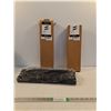 Image 1 : (4) Black Aluminum Shelf Brackets 16"x2"x2"