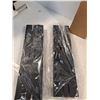 Image 3 : (4) Black Aluminum Shelf Brackets 16"x2"x2"