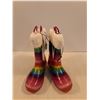 Image 2 : Kids Euxterra Rainbow Insulated Rain Boots 9.5" (NIB)