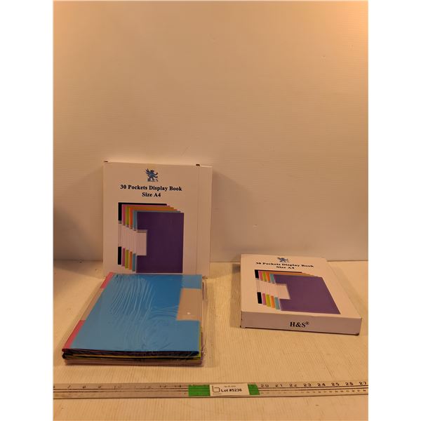 (2) 30 Pocket Display Books ( NIB)