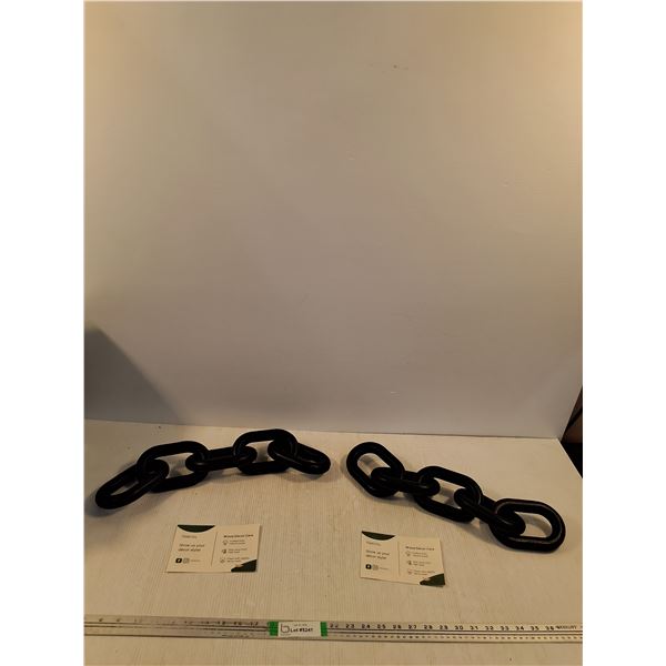 (2) Decorative Wood Chain Decor