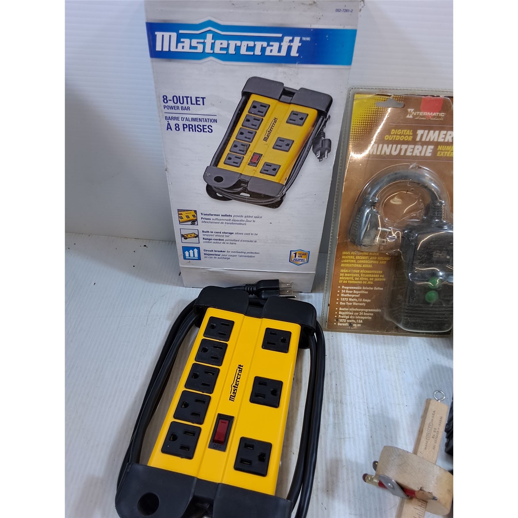 Mastercraft 8 Outlest Power Bar NIB, Digital Outdoor Timer, Infrared ...