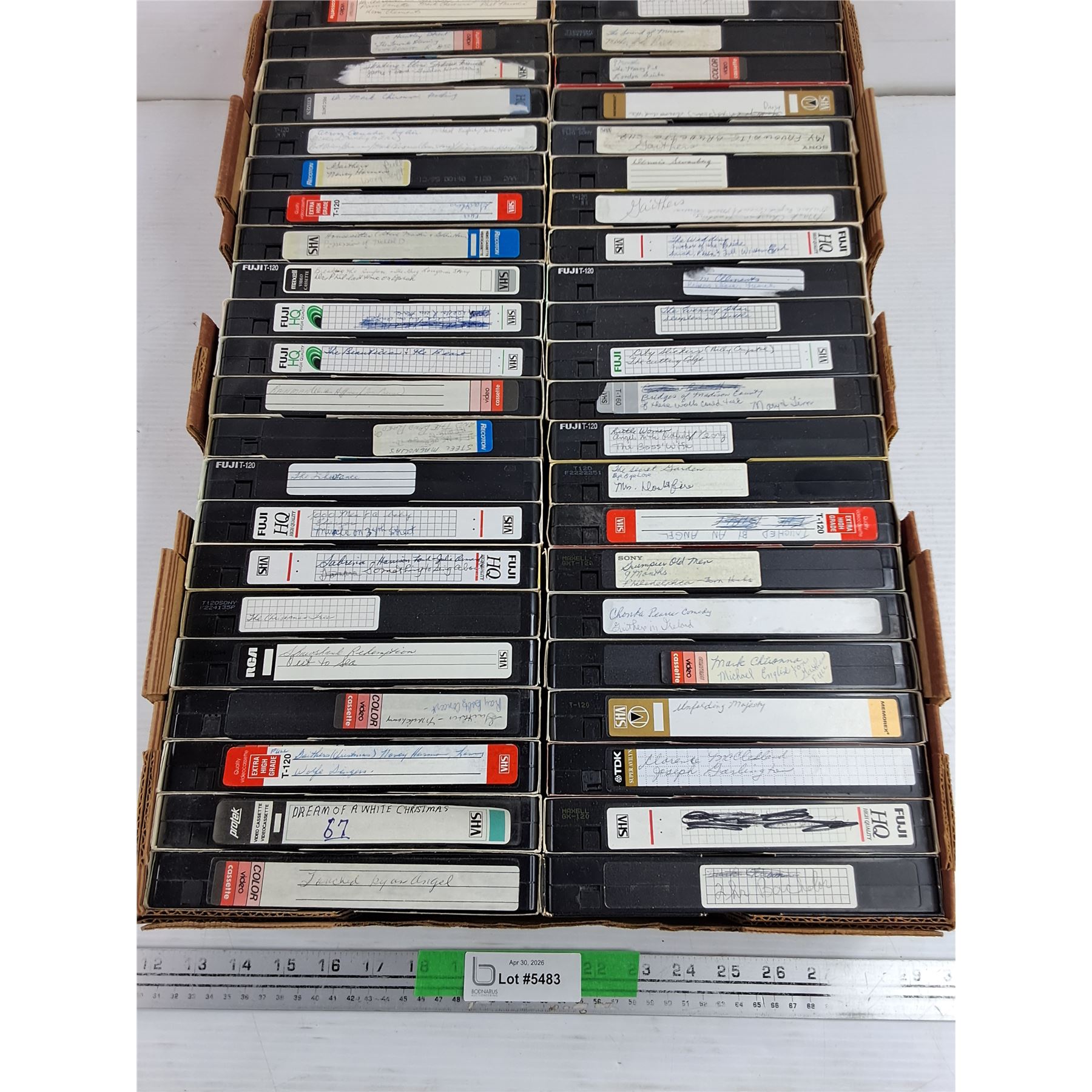 Assorted VHS Tapes - Bodnarus Auctioneering