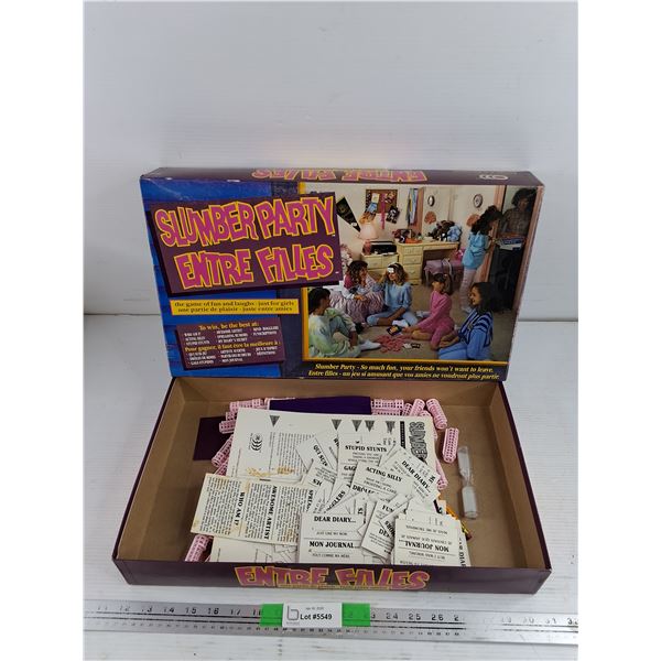Slumber Party Game - As Is