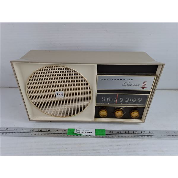 Vintage Westinghouse Symphonaire 66 Radio - As Is