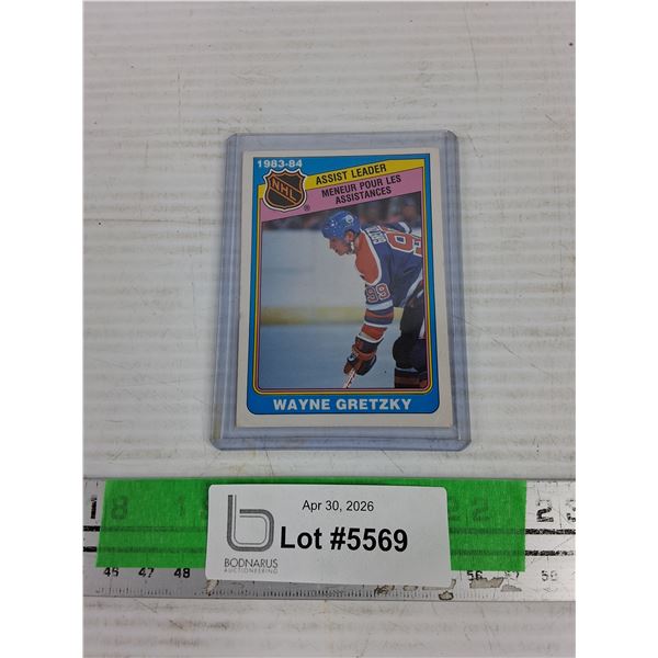 1983/84 NHL Wayne Gretzky Oilers Hockey Card - CANNOT AUTHENTICATE