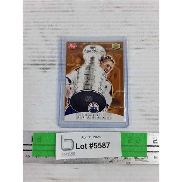 Upper Deck Wayne Gretzky Oilers Stanley Cup Insert - CANNOT AUTHENTICATE