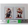 Image 1 : Joe Fleming & Kevin Feterik Autographed Calgary Stampeders Cards- Cannot Authenticate