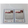 Image 2 : Joe Fleming & Kevin Feterik Autographed Calgary Stampeders Cards- Cannot Authenticate