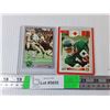 Image 1 : Milson Jones & Jeff Fairholm Autographed Saskatchewan Roughrider Cards- Cannot Authenticate