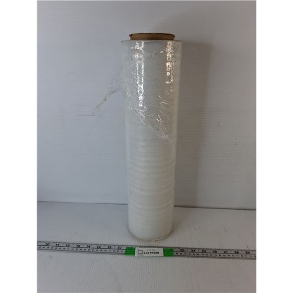 Roll of Plastic Wrap 18.25" x Unknown Length- PICK UP ONLY