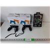 Image 1 : (4) Joy-Pad Comfort Grip & Wrist Straps & Gemstone Pro Wireless Earbuds with Display- Both NIB