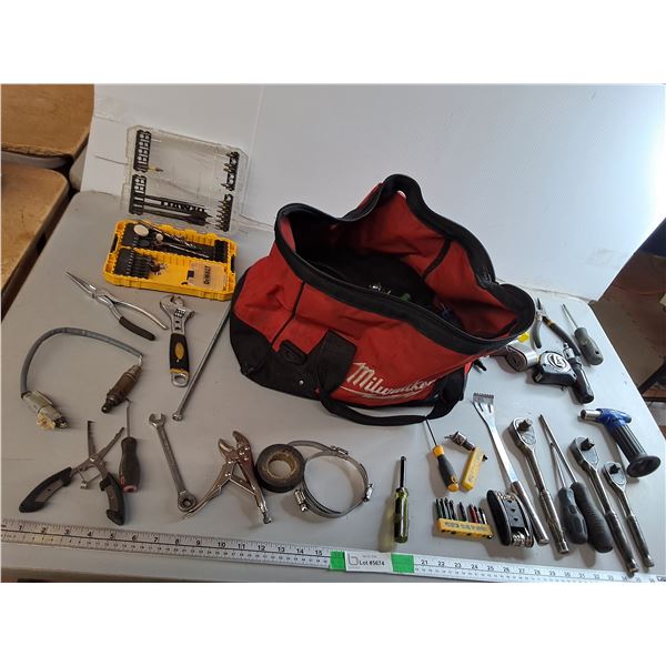 Milwaukee Tool Bag & Contents- Wrenches, Screwdrivers, Pliers, Misc - PICK UP