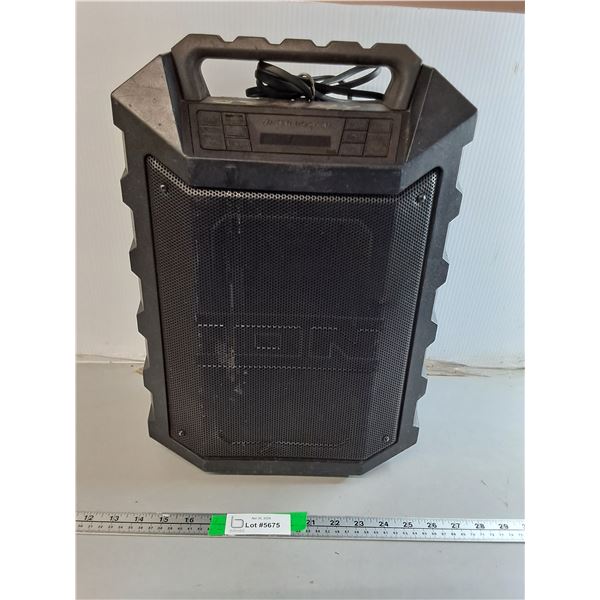 ION Water Rocker Portable Speaker 12" x 5.5" x 18"- Powers On, As Is - PICK UP