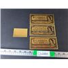 Image 1 : (3) Replica Gold Canadian Banknotes- Cannot Authenticate