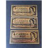 Image 2 : (3) Replica Gold Canadian Banknotes- Cannot Authenticate