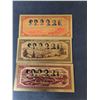 Image 3 : (3) Replica Gold Canadian Banknotes- Cannot Authenticate