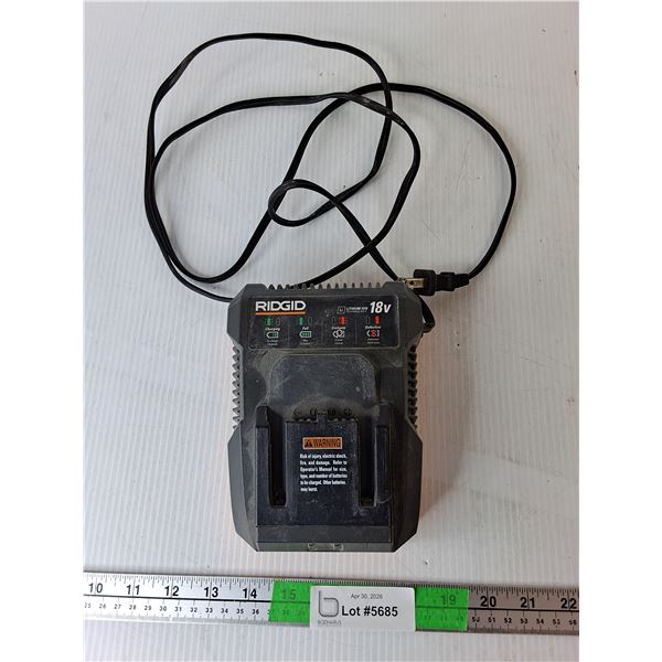 Ridgid 18V Battery Charger- As Is