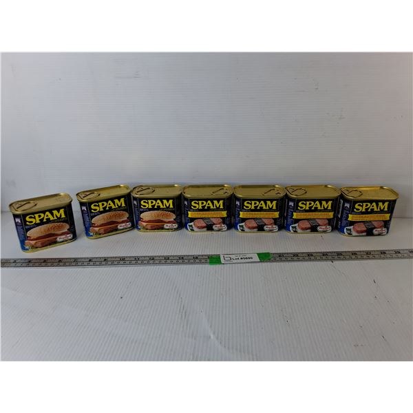 (7) Containers of Spam Luncheon Meat- Low Sodium & Regular - PICK UP