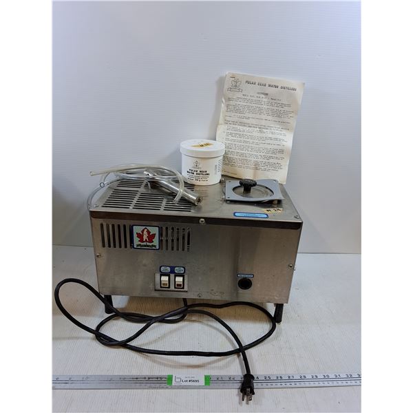 Polar Bear Water Distiller With Activated Coconut Charcoal- Powers On - PICK UP ONLY