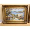 Image 1 : OIL ON CANVAS PAINTING, TIM WARD, WOOD FRAME, 46-1/2" X 34-1/2"