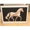 Image 1 : LAMINATED "CHEVAL BLANC" SILKSCREEN, NUMBERED, 29-1/2" X 24-1/2"