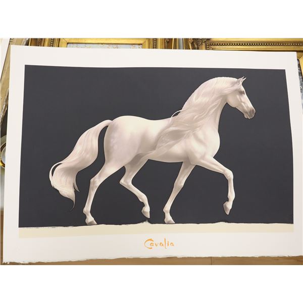 LOT OF APPROX. 125 "CHEVAL BLANC" SILKSCREENS, 29-1/2" X 21-1/2"