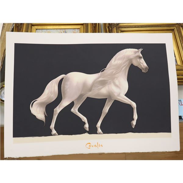 LOT OF APPROX. 125 "CHEVAL BLANC" SILKSCREENS, 29-1/2" X 21-1/2"