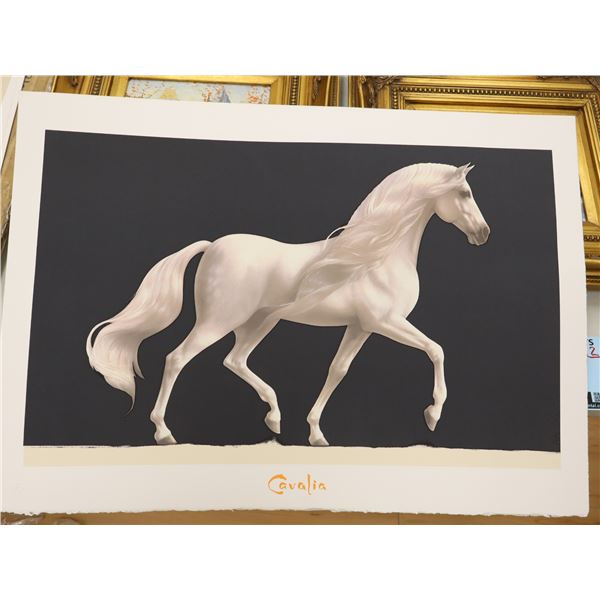 LOT OF APPROX. 125 "CHEVAL BLANC" SILKSCREENS, 29-1/2" X 21-1/2"