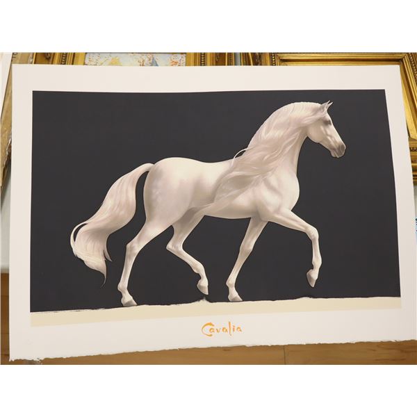LOT OF APPROX. 145 "CHEVAL BLANC" SILKSCREENS, 29-1/2" X 21-1/2"
