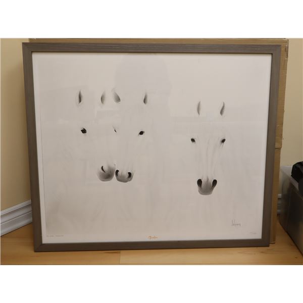 LOT OF 4 FRAMED "TRIO ARAB" SILKSCREENS, NUMBERED, 38" X 32"