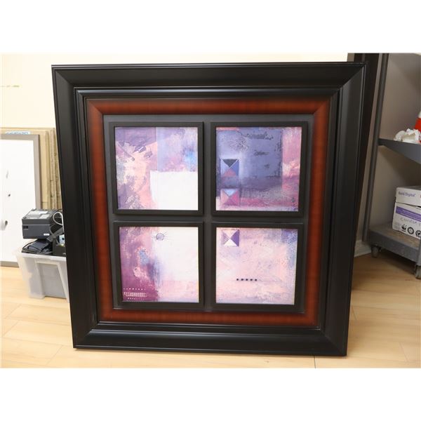 FRAMED ARTWORK, 46" X 46"