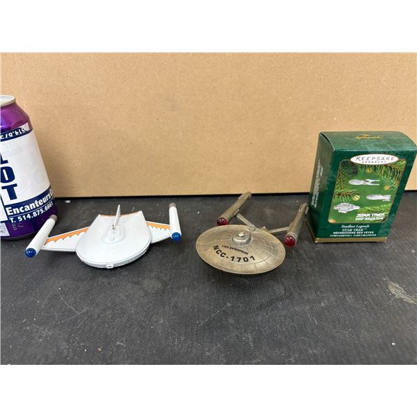 LOT OF ASSORTED STAR TREK CHRISTMAS ORNAMENTS