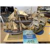 Image 1 : LOT: 4 MODEL FRIGATES (AS IS) + BOOK "CONSTITUTION VS GUERRIERE