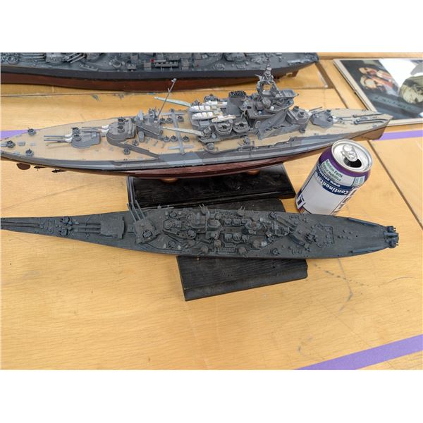 LOT: 2 MODEL BATTLESHIPS (AS IS)