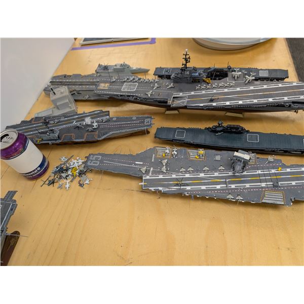 LOT: 7 MODEL AIRCRAFT CARRIERS (AS IS)
