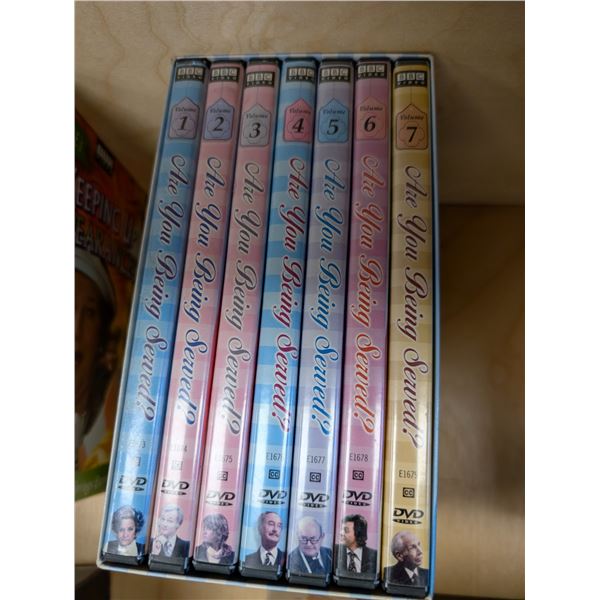 LOT: 7 SEASONS OF "ARE YOU BEING SERVED" DVDS