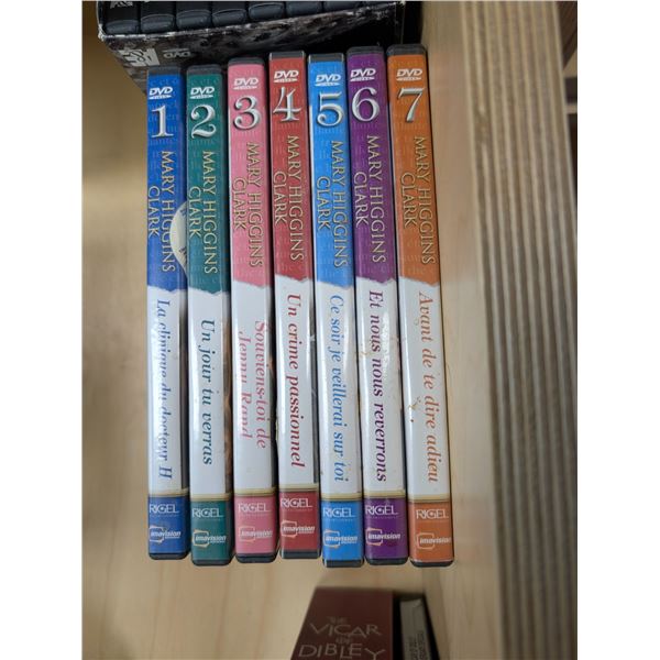 LOT: 7 DVD SET MARY HIGGINS CLARK