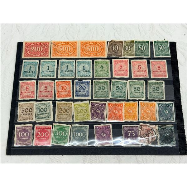 ANTIQUE GERMAN EMPIRE ("DEUTSCHES REICH") POSTAGE STAMPS (LOT 1)