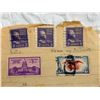 Image 15 : ANTIQUE UNITED STATES POSTAGE STAMPS: "POSTAGE DUE" AND AIRMAIL STAMPS ON VINTAGE PAPER