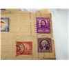 Image 16 : ANTIQUE UNITED STATES POSTAGE STAMPS: "POSTAGE DUE" AND AIRMAIL STAMPS ON VINTAGE PAPER
