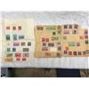 Image 1 : ANTIQUE UNITED STATES POSTAGE STAMPS: "POSTAGE DUE" AND AIRMAIL STAMPS ON VINTAGE PAPER