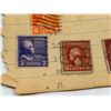 Image 20 : ANTIQUE UNITED STATES POSTAGE STAMPS: "POSTAGE DUE" AND AIRMAIL STAMPS ON VINTAGE PAPER