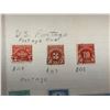 Image 3 : ANTIQUE UNITED STATES POSTAGE STAMPS: "POSTAGE DUE" AND AIRMAIL STAMPS ON VINTAGE PAPER