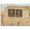 Image 8 : ANTIQUE UNITED STATES POSTAGE STAMPS: "POSTAGE DUE" AND AIRMAIL STAMPS ON VINTAGE PAPER