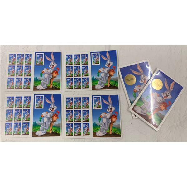 BUGS BUNNY 32-CENT POSTAGE STAMPS FROM 1997 ISSUED BY USPS