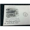 Image 3 : FIRST DAY OF ISSUE STATE BIRDS AND FLOWERS OF THE UNITED STATES SERIES: PACIFIC STATES AND FRONTIER 