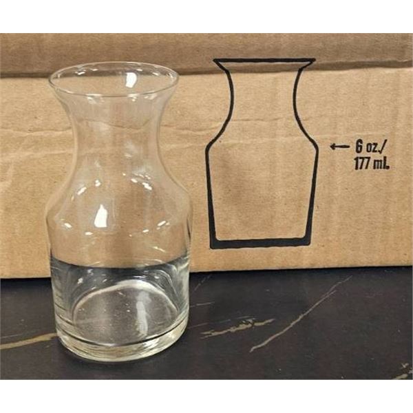 18 Libbey 719 Cocktail Decanter Vases, 6 oz Capacity