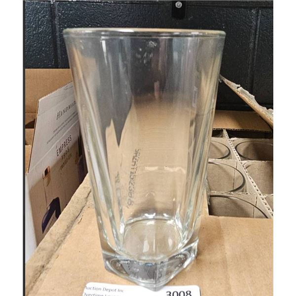 Libbey DuraTuff Inverness 12 oz Beverage Glasses, Model 15483, 3 Dozen
