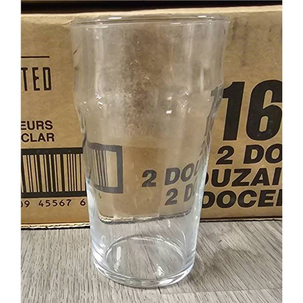 Libbey 1639 Heat-Treated 16 oz Mixing Glasses, 2 Dozen